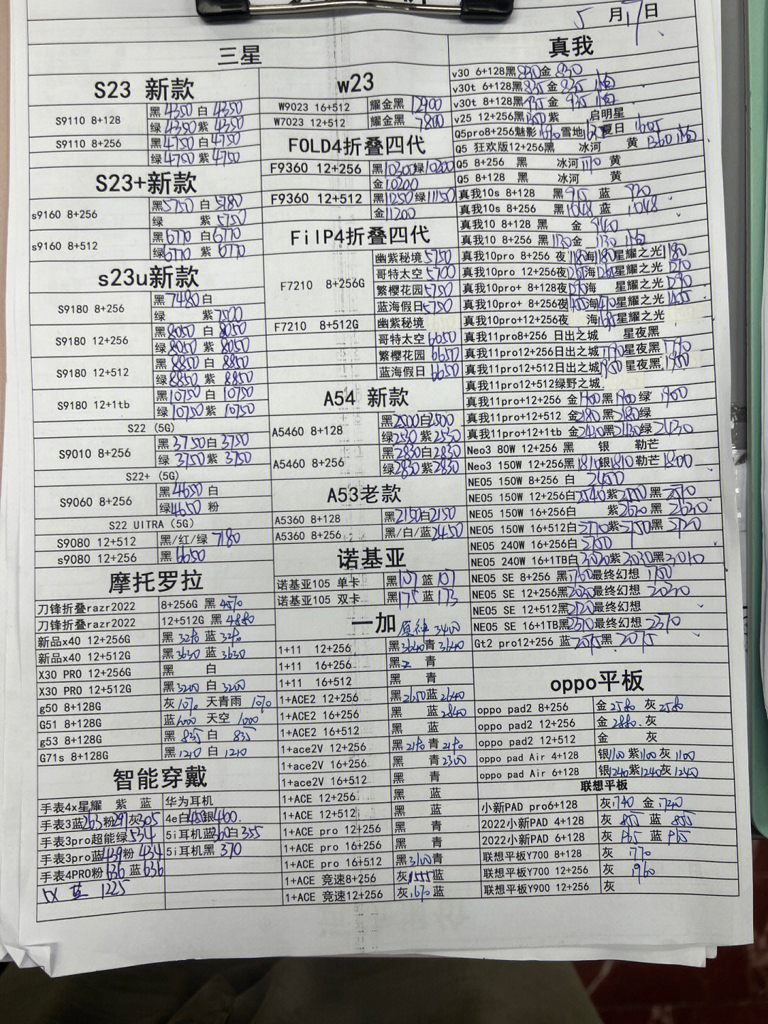 华强北手机最新价格一览表